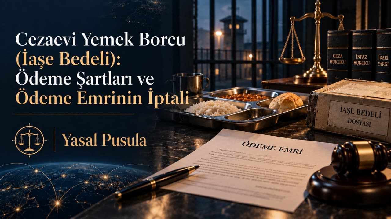 Cezaevi Yemek Borcu (İaşe Bedeli): Ödeme Şartları ve Ödeme Emrinin İptali