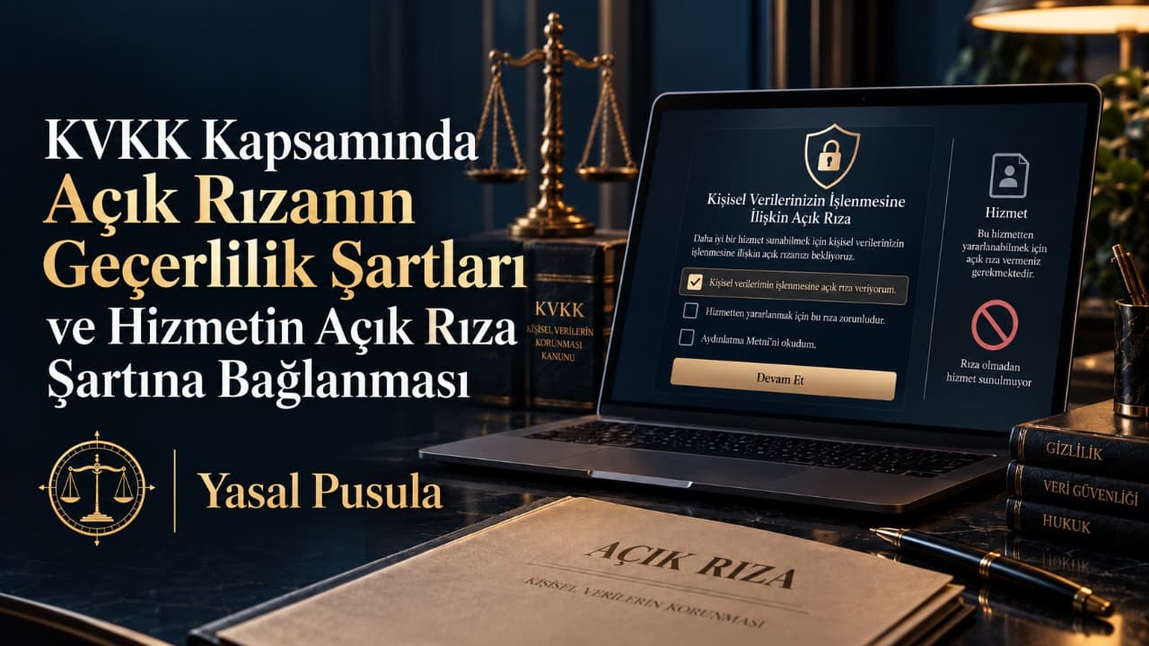 KVKK Kapsamında Açık Rızanın Geçerlilik Şartları ve Hizmetin Açık Rıza Şartına Bağlanması