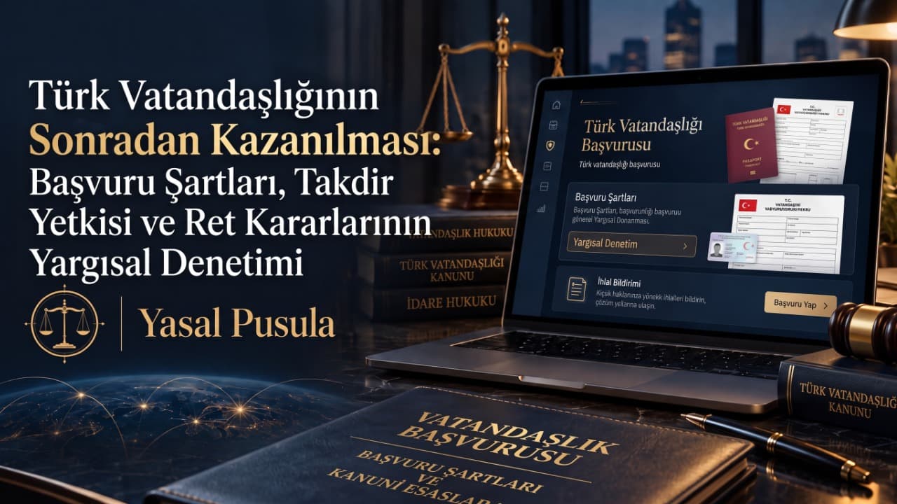 Türk Vatandaşlığının Sonradan Kazanılması: Başvuru Şartları, Takdir Yetkisi ve Ret Kararlarının Yargısal Denetimi